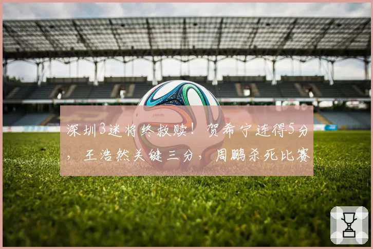 深圳3迷将终救赎！贺希宁连得5分，王浩然关键三分，周鹏杀死比赛